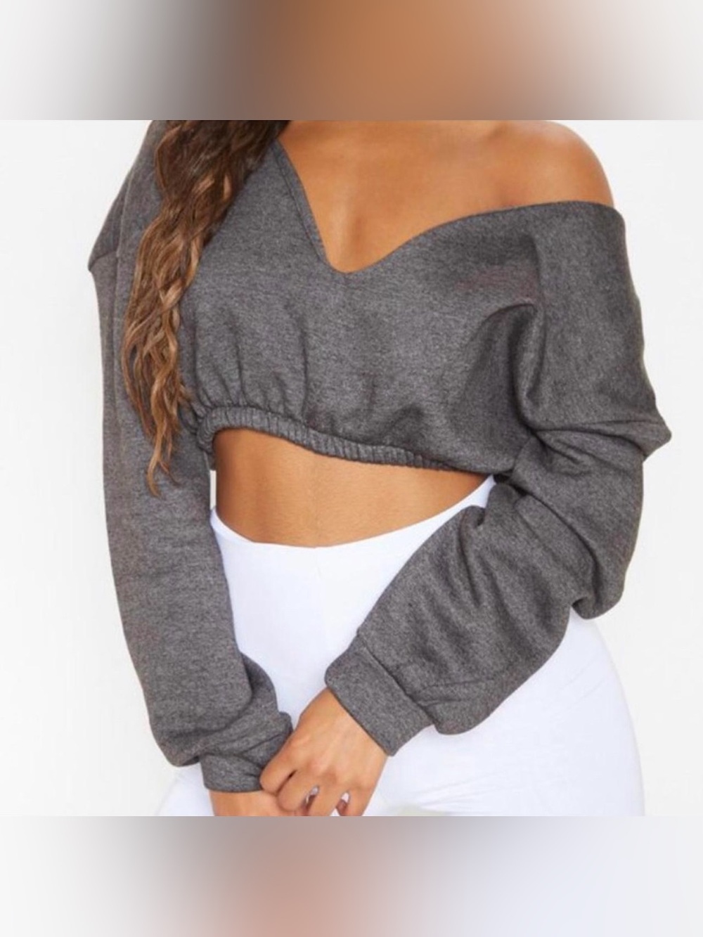 PrettyLittleThing Cropped Sweatshirt